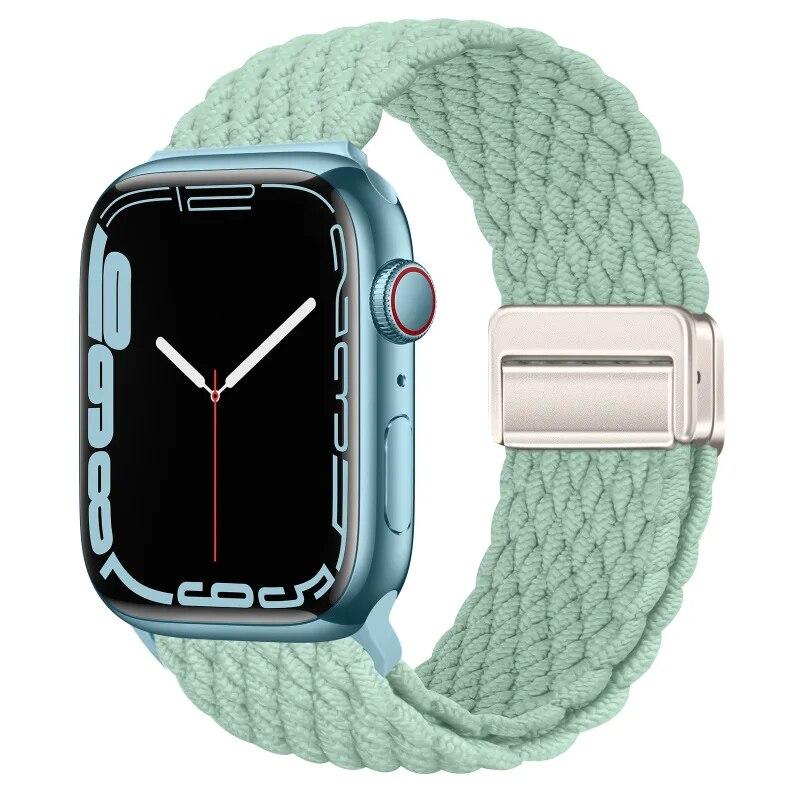 Nylon Strap For Apple Watch 44mm 45mm 49mm 42mm 38mm 40mm 41mm Watchband Bracelet for iWatch Series Ultra 9 8 7 6 5 4 SE 3 Band