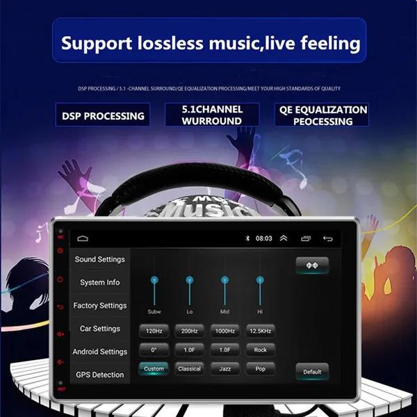Universal Android 10.1 2Din Car Stereo Autoradio Car Doble Din BT FM Android Radio GPS Navi WiFi Touch Screen Multimedia 10.1" Touch Head Unit in-Dash