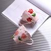 Cartoon Clouds Ceramic Cup Coffee Mug Children's Breakfast Hand-painted Irregular Flowers Mugs Coffee Cups Afternoon Tea Cup