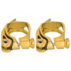 2pcs C73 Aluminium Alloy 31.8MM Mountain Bike Quick Release Seatpost Clip Bicycle Tube ClampGold