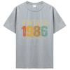 Funny Vintage 1986 T Shirts Summer Style Graphic Cotton tshirt Streetwear Birthday Gifts T-shirt Clothing Oversized