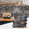 Mosaic Special-Shaped Tile Sticker, Kitchen Stove Oil-Proof Waterproof Self-Adhesive Pvc Wall Sticker Wallpaper