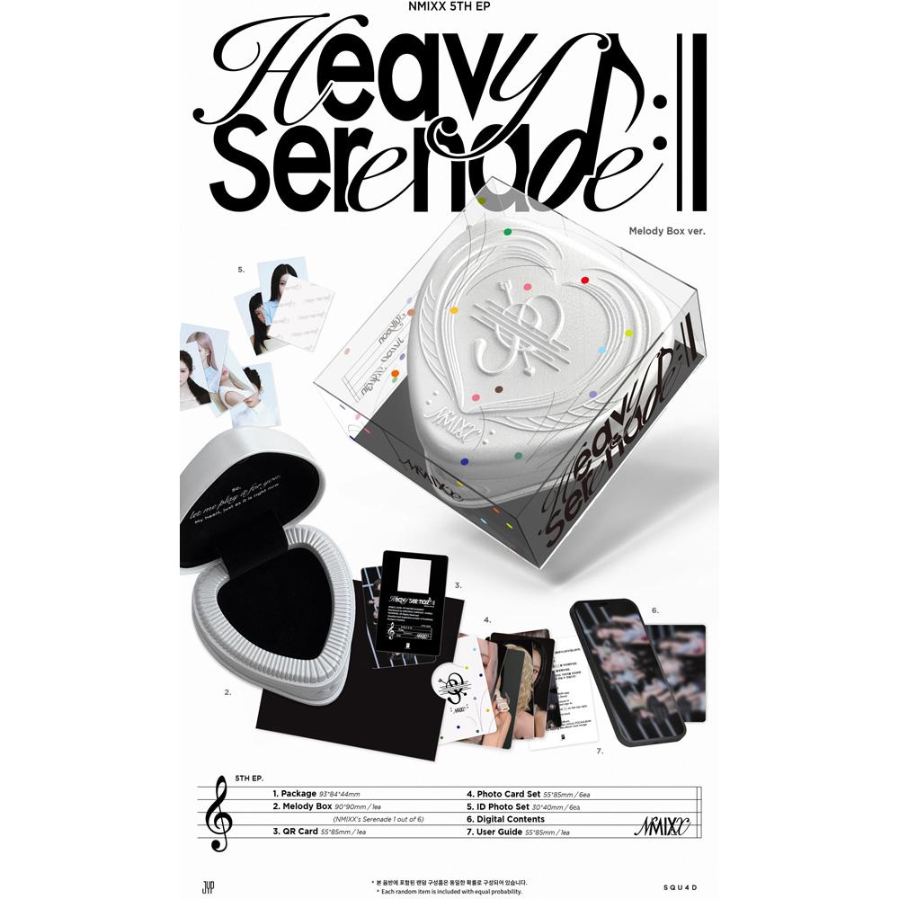 [Vorbestellung] NMIXX Heavy Serenade Kpop Album Fotokarte Offiziell Limitiert Melody Box Version