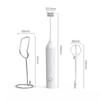 CLITON Electric Milk Frother, Coffee Foam Maker, Rechargeable, Milk Frother with Stand, Handheld Mini Mixer, USB-C