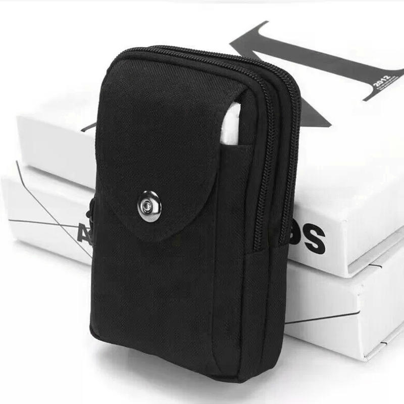Men's Waist Bag Nylon Portable Durable Coin Purse Fashionable And Versatile Casual Mobile Phone Bag Small Bag Outdoor Small Bag