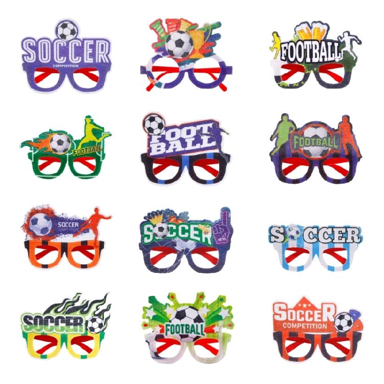 

12 Football Party Supplies Glasses With Bright Themes For Supporters And Photo Opportunities 1