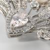 Bo Xin Yun Korean Style Zirconia Crown Brooch with Freshwater Pearl Pin Accessory