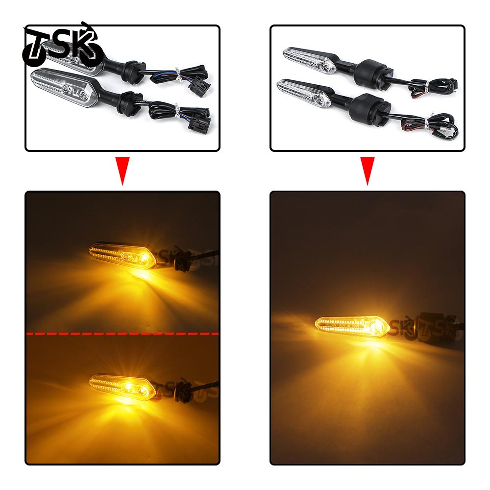 350mm & 370mm Front Rear LED Turn Signal Light For Yamaha YZF-R7 YZF R7 2021-2022 2023 Motorcycle Indicators Lamp Accessories