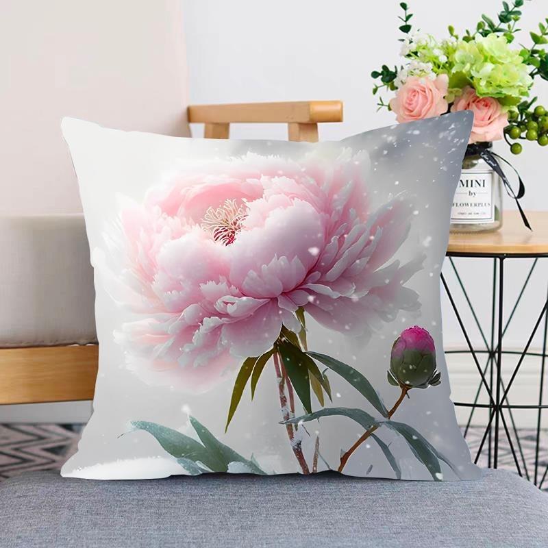 Rose Pillowcase Dormitory Decoration Office Living Room Sofa Home Pillowcase