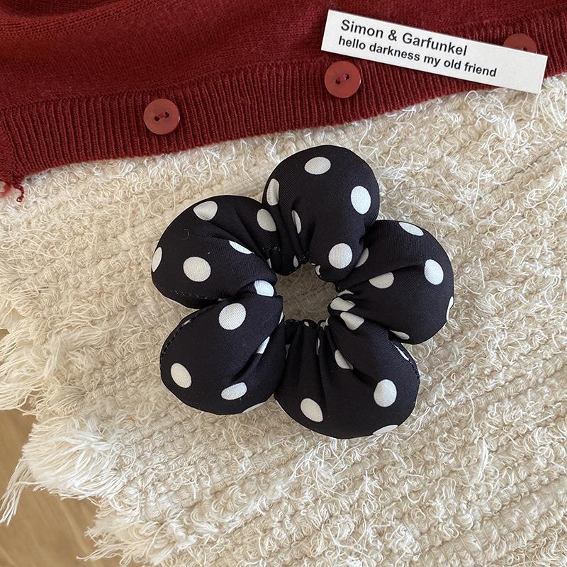 Korean New Sponge Floral Elastic Hair Bands Big Size Hair Rope Ties Women Barrettes Headwear Girls Hair Accessories