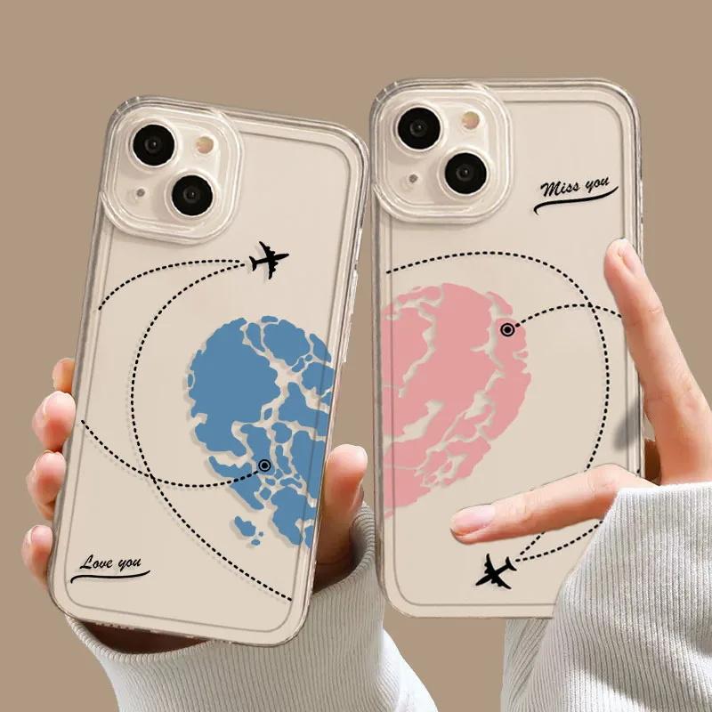 Airplane Love Heart Case For Infinix Note 40 Pro Zero 30 4G Hot 30i 40i Smart 8 Tecno Spark 10 20 Pro Cover Soft Silicone Funda