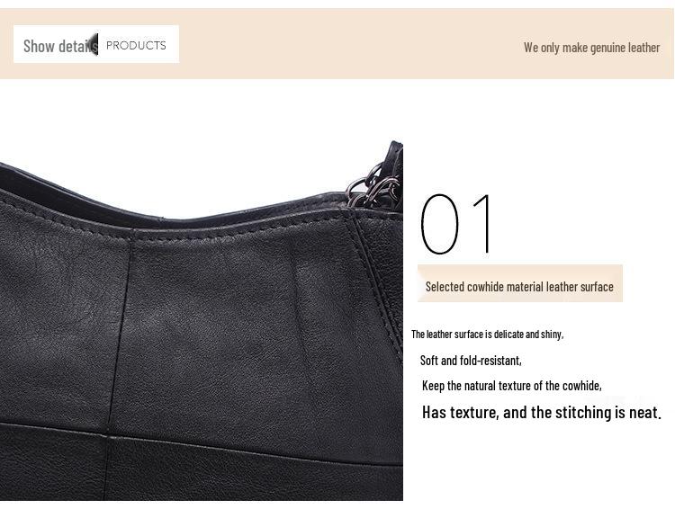 2023 Nowa damska torebka ze skóry naturalnej - Torebka na łańcuszku z bydlęcej skóry najwyższej jakości