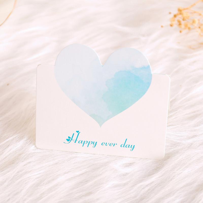 Love Heart Greeting Card Valentine's Gift Card Wedding Birthday Wedding Romantic Invitations Gifts Wishing Postcard
