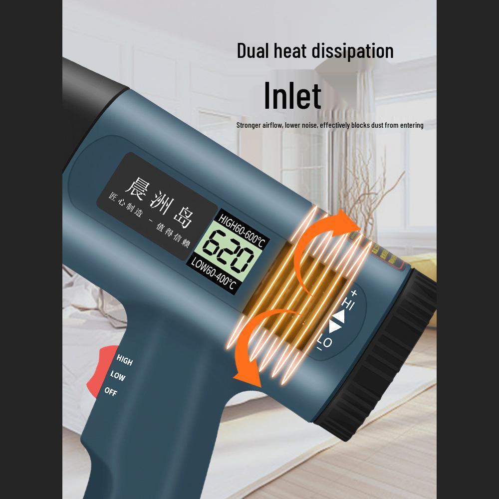 High-Power Portable Heat Gun for Electronic Repairs and Heat Shrink Applications