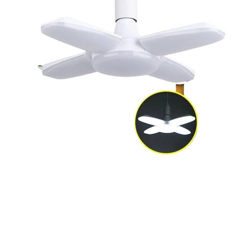 E27 Fan Shape Foldable LED Bulb AC85-265V 170V-265V Deformation For Home Ceiling Lights Warehouse And Garage White Light Bulb