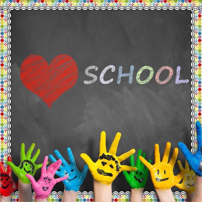 32.8ft Smiling Face Border Trim Wall Sticker for Chalkboard Notice Board Decoration Bulletin Board Border Trim Sticker