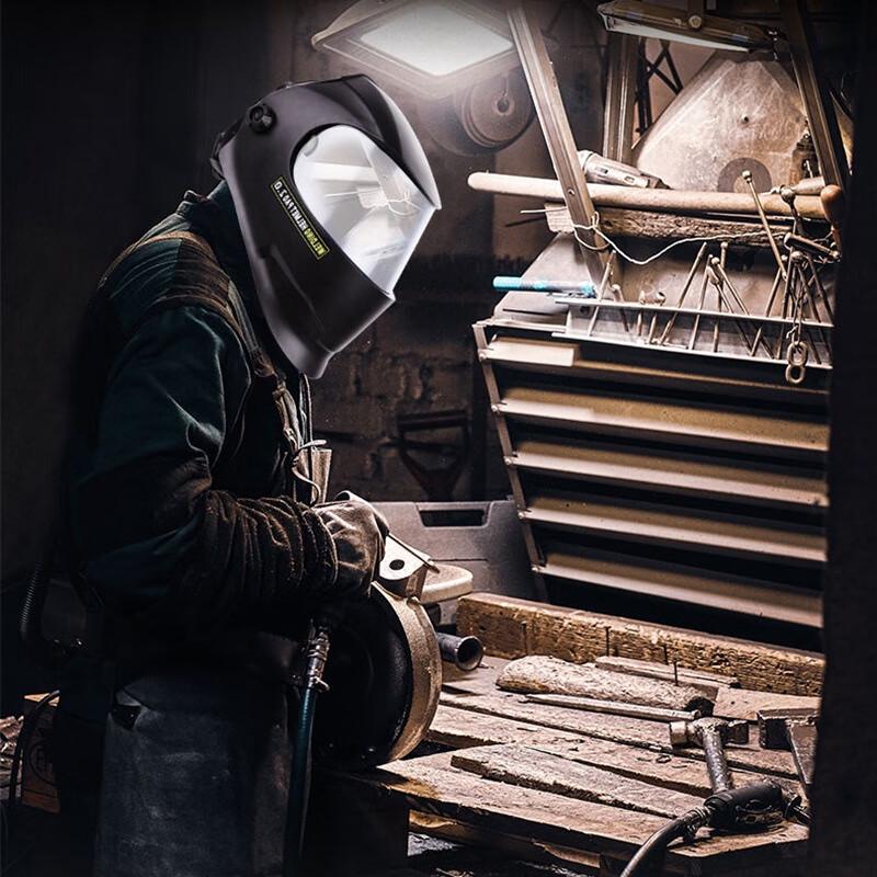 Lightweight Auto-Darkening Panoramic Welding Helmet