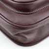 Cartier Must Line Shoulder Bag Vintage Bordeaux Calfskin Women Used