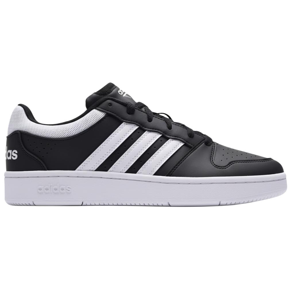 Adidas HOOPS Textile, Synthetic Leather Abrasion Resistant, Lightweight, And Breathable Low Top Skateboard Shoes Men's KI1056