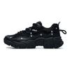 Fila Cat Paw 2.0 Fabric Synthetic Leather Round Toe Lace-Up Low-Top Dad Sneakers Women Sneakers Black F12W124144FBK