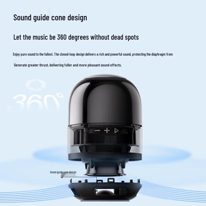 Xiaodu Smart Portable Bluetooth Speaker with RGB Lighting