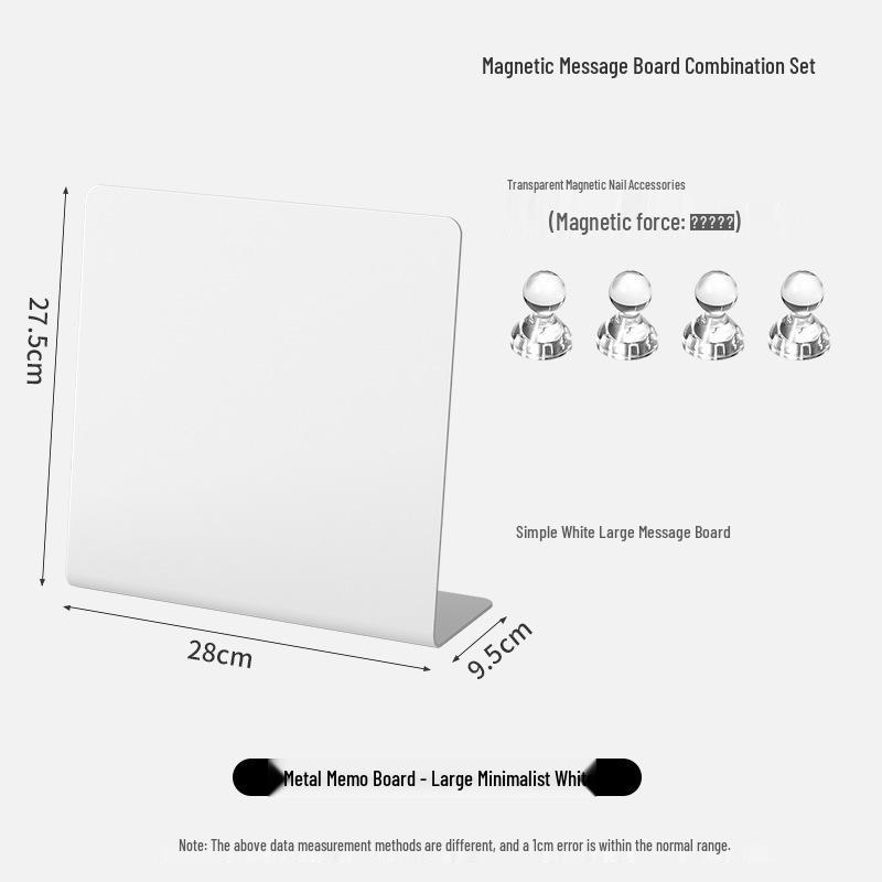 Magnetic Desktop Blackboard Memo Board - Erasable & Free-Standing for Office Use