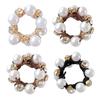1pc/3pcs Fashion Hair Accessories Women's Pearl Hair Rope Coiled Hair Versatile Ponytail Ring Elastic Water Diamond Leather Band