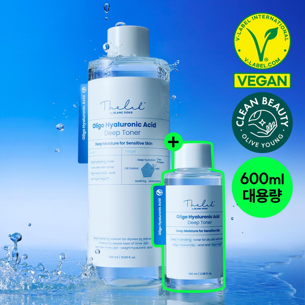The Lab Biblandoo [Großes Volumen Schnelle Feuchtigkeits-Explosion] The Lab Biblandoo Oligo-Hyaluronsäure Tiefen-Toner 500ml Großes Volumen Plan +100ml
