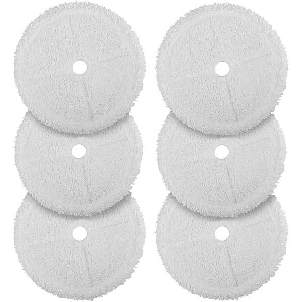 Steam Mops Pads Replacement for Bissell 3115 2859 Series SpinWave Wet and Dry Robot Vacuum Reusable Pad 6 Pack
