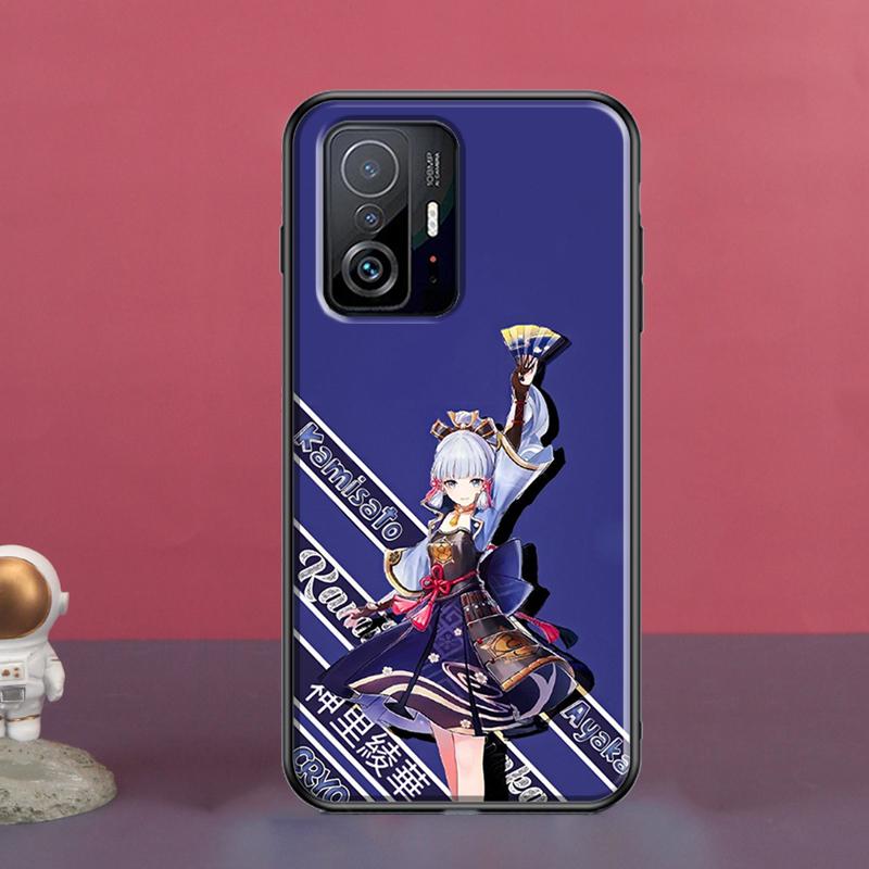 Kamisato Ayaka Genshin Impact For POCO X5 X3 F5 Pro X4 F4 GT M5s C40 F3 Case For Xiaomi 13 Lite 12 11T 12T Pro 12X Cover