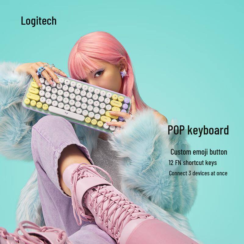 Logitech POP KEYS Drahtlose Mechanische Tastatur