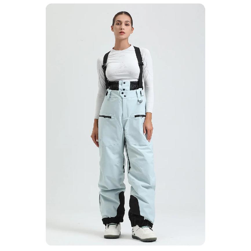 2025 New Unisex Ski Pants Women Windproof Waterproof Snow Pant Warm Breathable Thickened Winter Outdoor Snowboarding Trousers