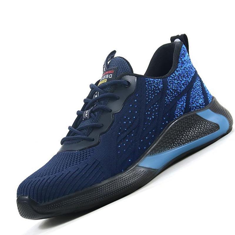 Fashion Fashion Safety Shoes Men Boots Puncture Proof Work Shoes Sneakers Steel Toe Shoes Male Work Boots Construction Work Footwear