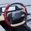 2 Pezzi Coprivolante Auto in Fibra di Carbonio Laser 38cm Antiscivolo Copri Carta Manopola Booster Volante Auto Copertura Protettiva