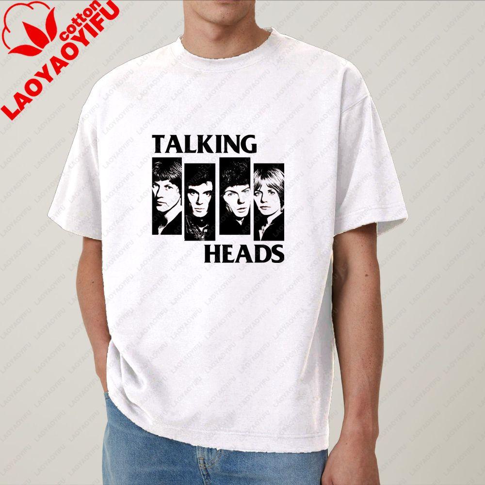 Talking Heads Unique Band Fun Crazy Neutral Classic Cotton ShortSleeved TShirt for Both Unisex and WoUnisex (Universal Fit)