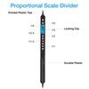 Architect Adjustable Proportional Drawing Scale Divider Compass Ruler Caliper Drafting Tool