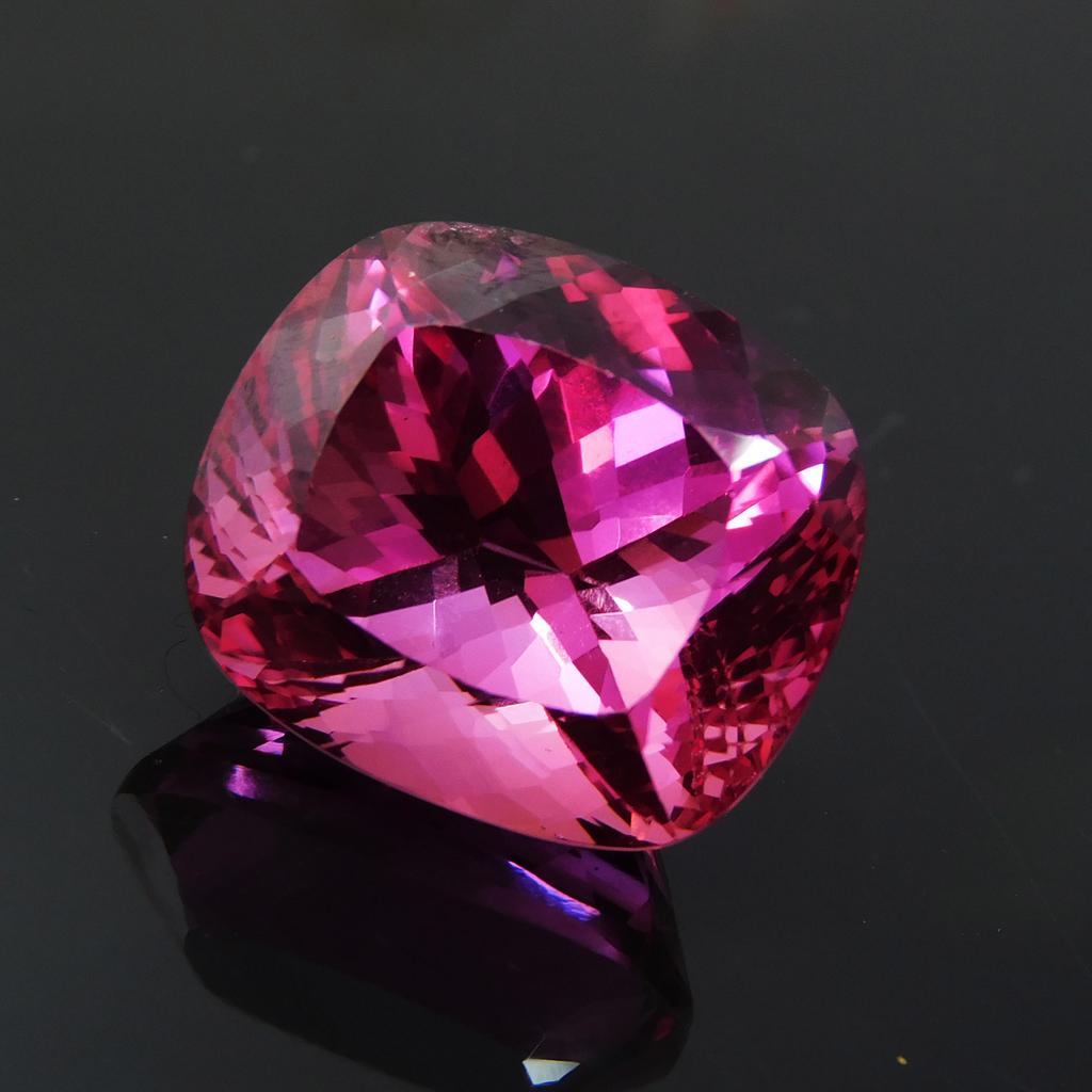 Natural Pink Sapphire Loose Gemstone Cushion Cut 43.10 Ct Heated September Birthday Birthstone