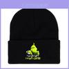 The Grinch Print Knit Hat With Earmuff Protection For Winter Warmth And Unisex Use