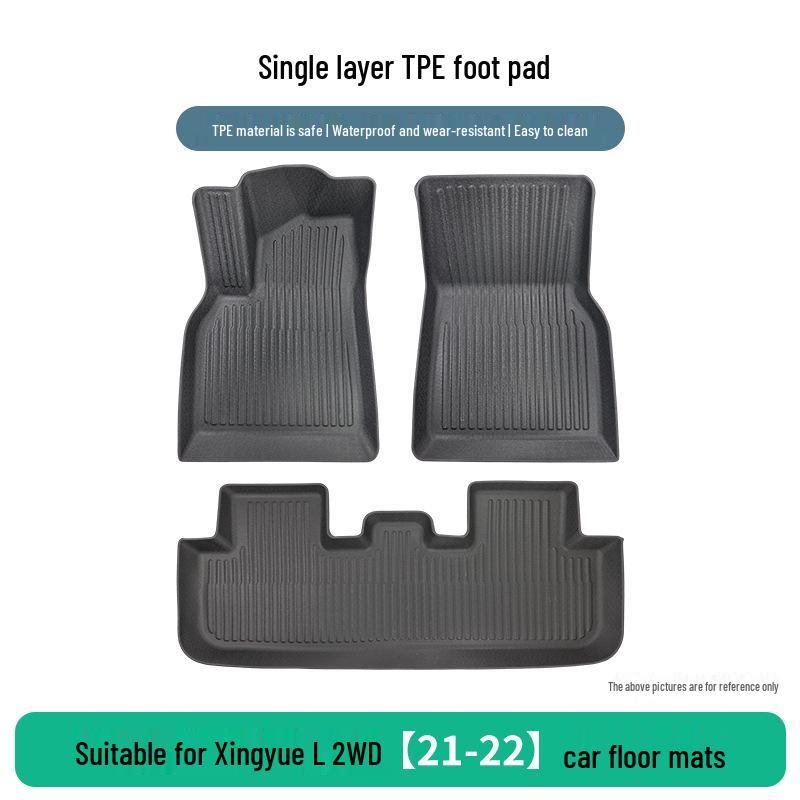 TPE Floor Mats for Geely Xingyue L 21-22 Models: Durable, Non-Slip, Dirt-Resistant