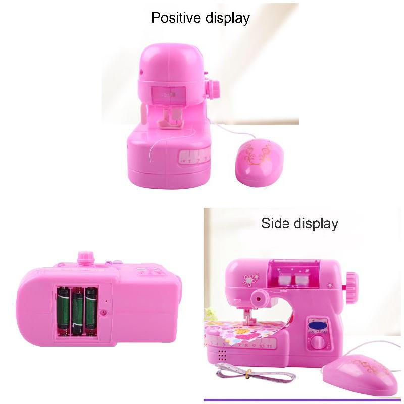 Children's Sewing Machine Small Electric Children Sewing Machine Mini Furniture Sewing Machine Learning Design Clothing Home Toy