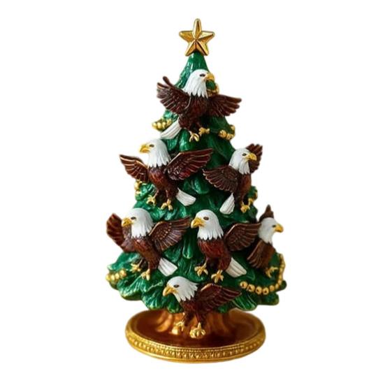 Christmas Ornament Colorful Christmas Tree Resin Display Mold with Bird Decor Living Room Bedroom Home Party Decor
