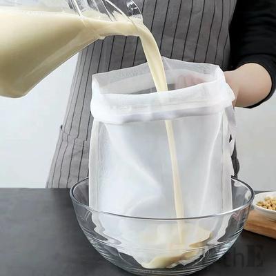 Filtr do mleka sojowego, worek na mleko orzechowe, worek na herbatę, kawę, olej, jogurt, filtr siatkowy, kuchnia, wielokrotnego użytku, nylonowe worki filtracyjne, sitka