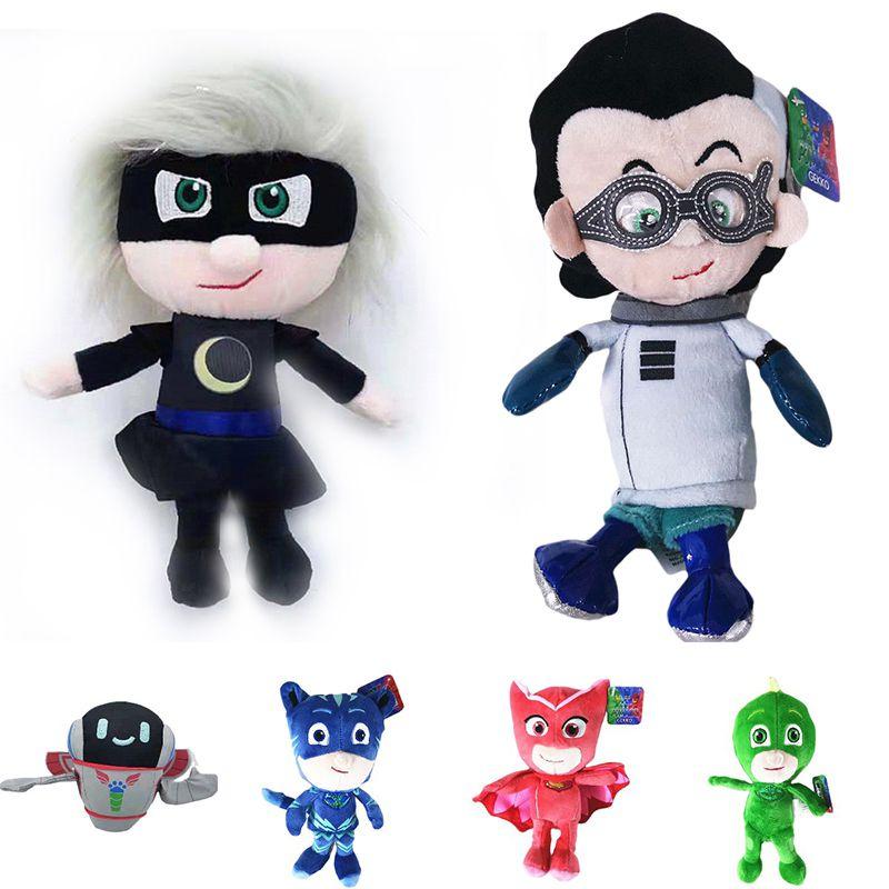 Adorable Pj Masks Plush Doll Toy Featuring Catboy Gekko Luna Girl Owlette And Romeo For Kids