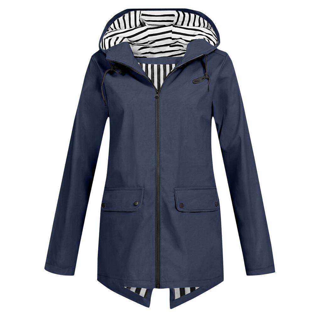 Windbreaker Zipper Hooded Lightweight Outdoor Windproof Jacket Thin Outdoor Coat For Women