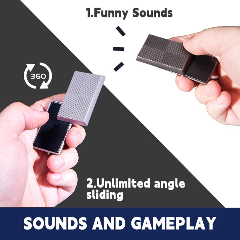 1pc Fidget Sliding Metal Fidget Toy Adult Operation Smooth, Charming Sound, Relieve Stress And Anxiety Adhd Desktop Toys