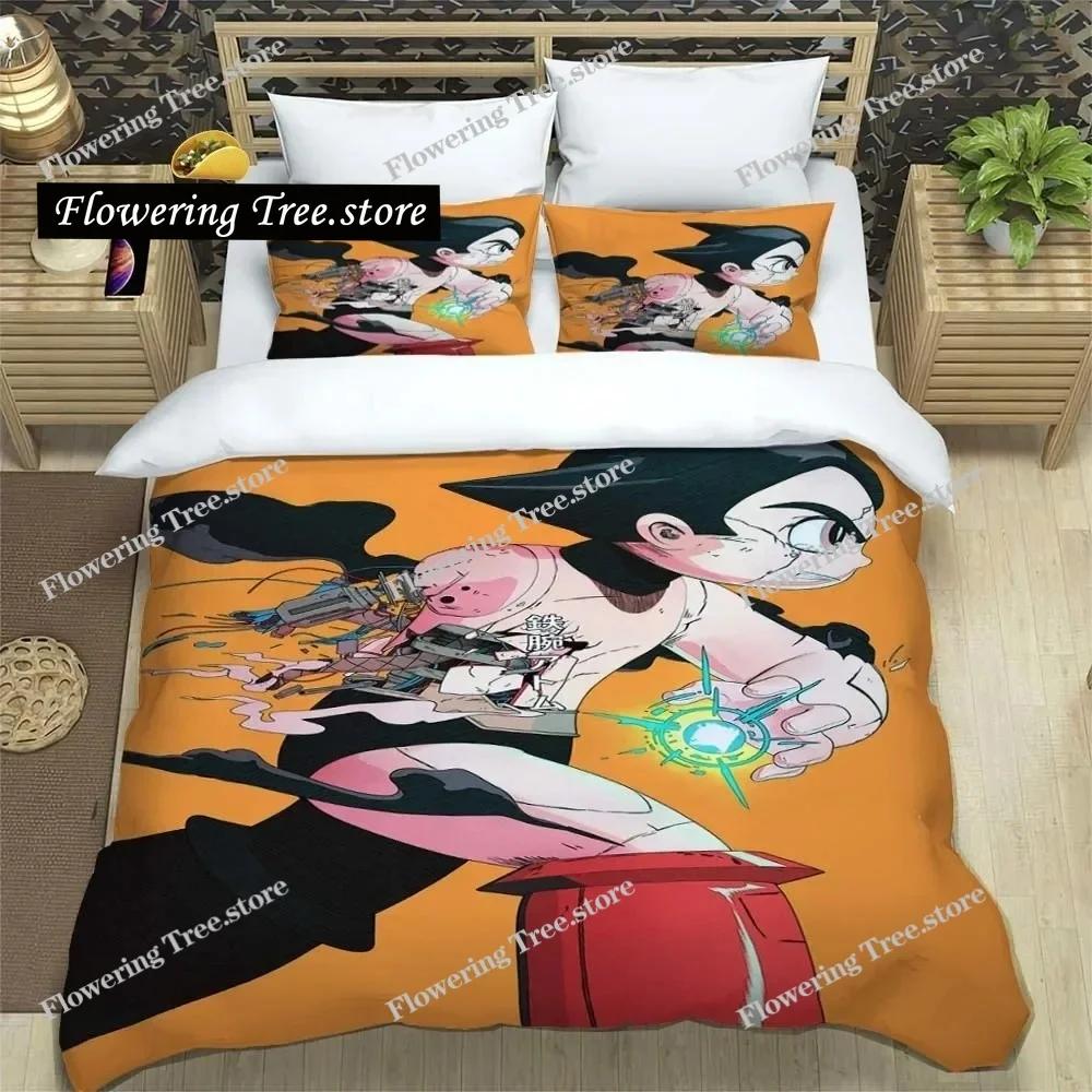 Animation A-Astro Boy Sheets Quilt Covers Bedding Dormitory Sheets Three-piece Bedding Set Three-piece Soft Warm Bedding Set