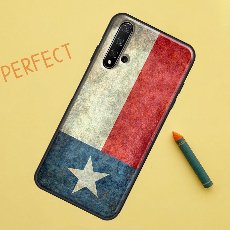 Texas Flag For Huawei Nova 10 9 SE 11 Pro 12i 11i 8i Y60 Y70 Y90 Y61 Y91 Y72 Y73 P20 P40 P30 Lite Case