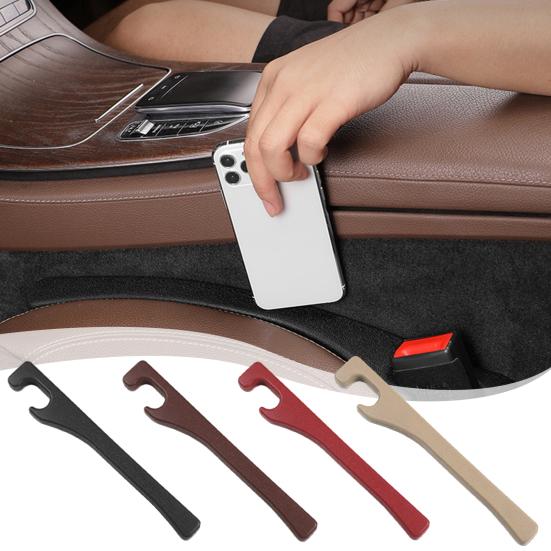 

No Drop Seat Gap Strip Car Seat Side Gap Filler 2pcs коричневий