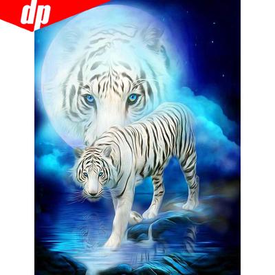 Diamantmaleri Helrunde Ankomst Dyr Diamantbroderisalg Tiger Hobby Og Håndverk