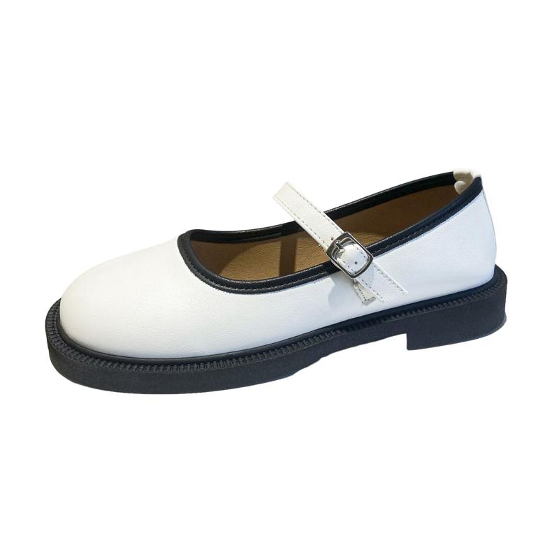 Fashion Shoes for Women 2025 Vintage Round Toe Black Mary Jane Shoe Sweet Girls Low Heel Platform Lolita Loafers Size 40 Women's Pumps